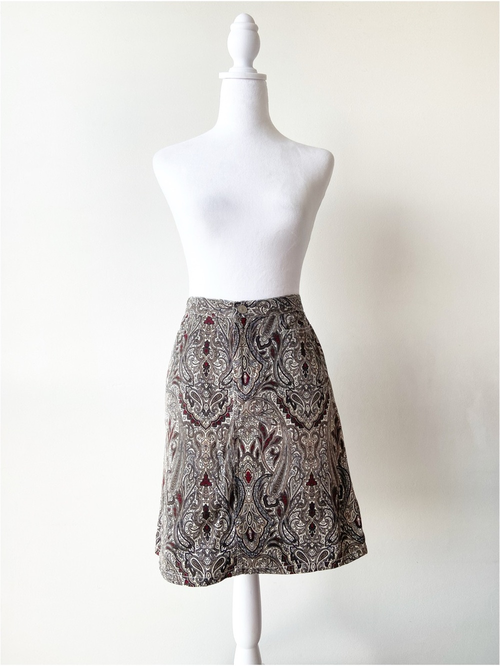 Tommy Hilfiger Paisley A-Line Skirt